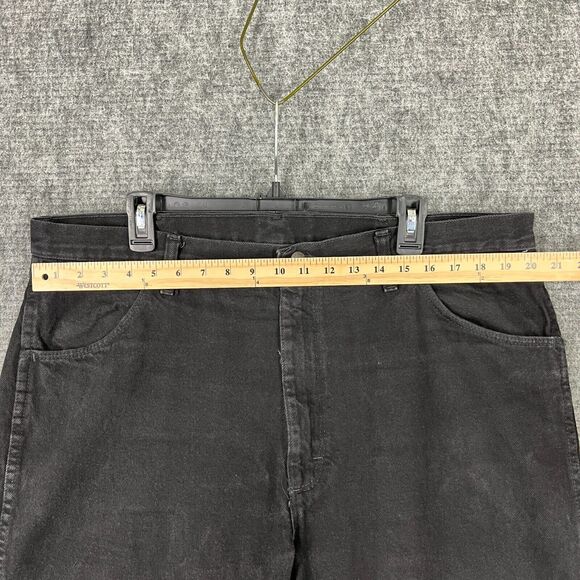 Rustler Jeans Men 40 Black Classic Regular Fit Workwear Casual - Picture 7 of 10
